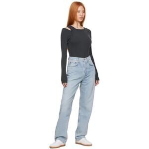 Aritizia Citizens of Humanity Gray Rianne Long Sleeve Shirt Charcoal XS